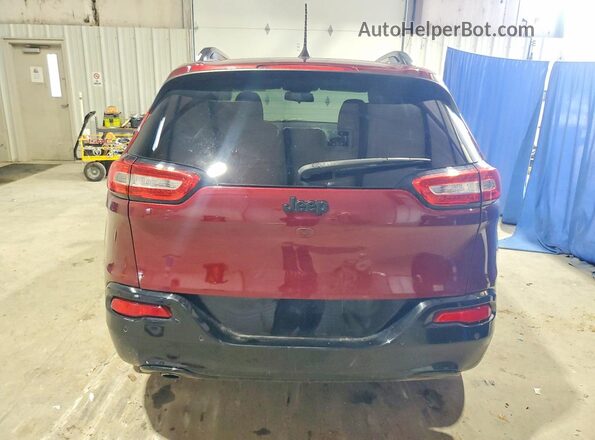 1C4PJLCB7JD612166 2018 JEEP CHEROKEE Maroon Widok z tyłu