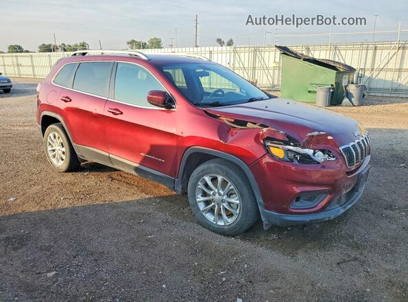 1C4PJLCB7KD145235 2019 JEEP CHEROKEE Maroon Delantero derecho