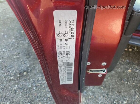 1C4PJLCB7KD145235 2019 JEEP CHEROKEE Maroon Vista de la etiqueta del VIN