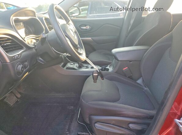 1C4PJLCB7KD145235 2019 JEEP CHEROKEE Maroon Vista interior delantera