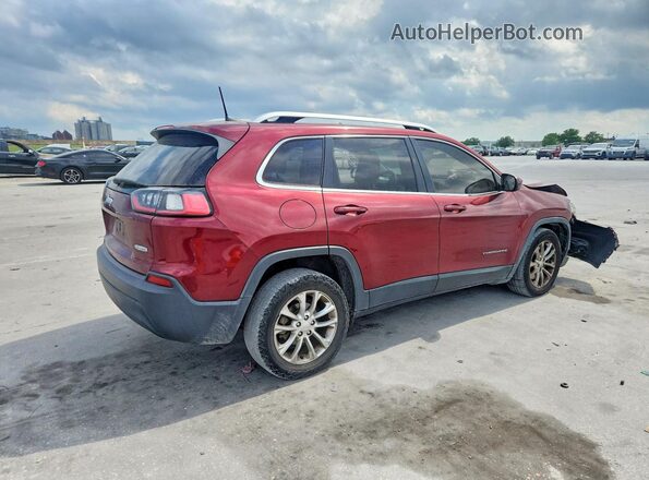 1C4PJLCB7KD145381 2019 JEEP CHEROKEE Темно-бордовый Задняя правая четверть