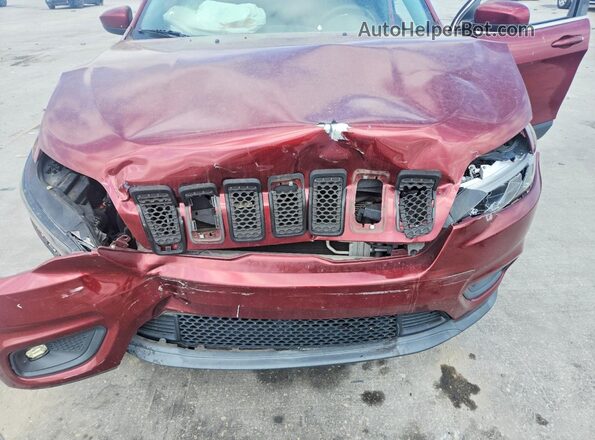 1C4PJLCB7KD145381 2019 JEEP CHEROKEE Темно-бордовый Вид задней части салона
