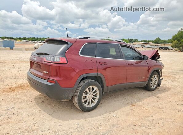 1C4PJLCB7KD365832 2019 JEEP CHEROKEE Burgundy Задня права чверть