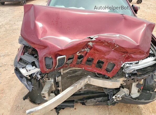 1C4PJLCB7KD365832 2019 JEEP CHEROKEE Burgundy Вид підкапотного простору