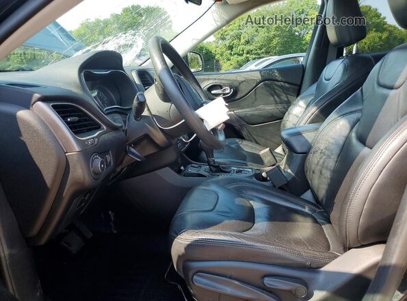 1C4PJLCB7KD479510 2019 JEEP CHEROKEE Black წინა სალონის ხედი