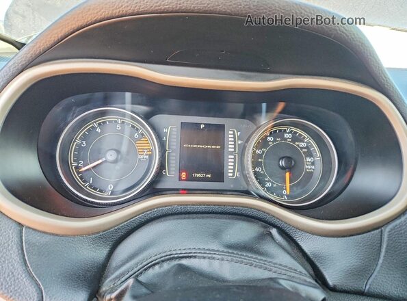1C4PJLCB8GW185495 2016 JEEP CHEROKEE Black Widok zestawu wskaźników