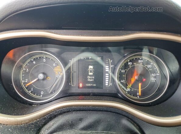 1C4PJLCB8JD577105 2018 JEEP CHEROKEE Белый Вид щитка приборов