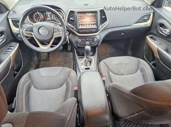 1C4PJLCB9HD221627 2017 JEEP CHEROKEE Black Widok deski rozdzielczej