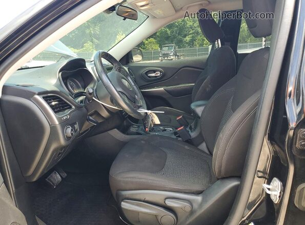 1C4PJLCB9KD129733 2019 JEEP CHEROKEE Черный Вид салона спереди
