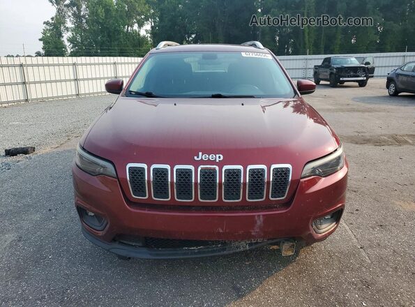 1C4PJLCB9KD377058 2019 JEEP CHEROKEE Бордовый Вид спереди