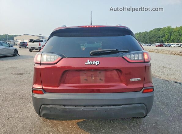 1C4PJLCB9KD377058 2019 JEEP CHEROKEE Бордовый Вид сзади
