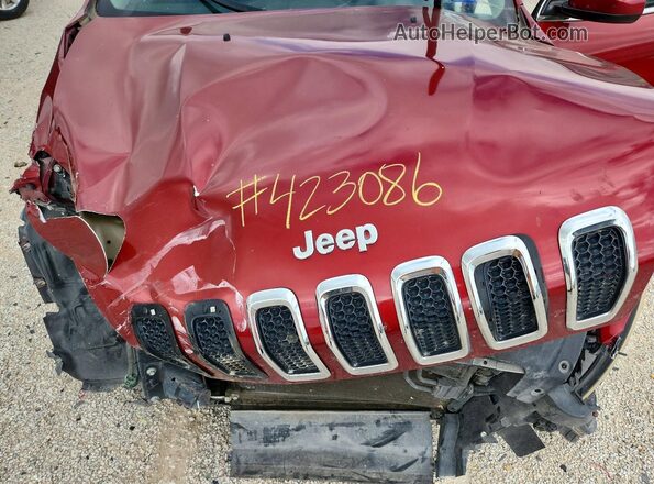 1C4PJLCBXGW126383 2016 JEEP CHEROKEE Red Widok wnętrza z tyłu