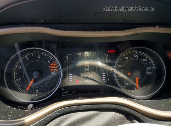 1C4PJLCBXGW212650 2016 JEEP CHEROKEE Silver Instrument cluster view