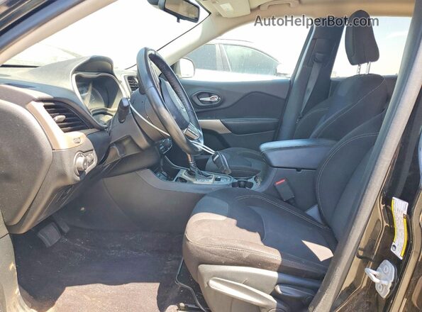 1C4PJLCBXHW643345 2017 JEEP CHEROKEE Black Widok deski rozdzielczej