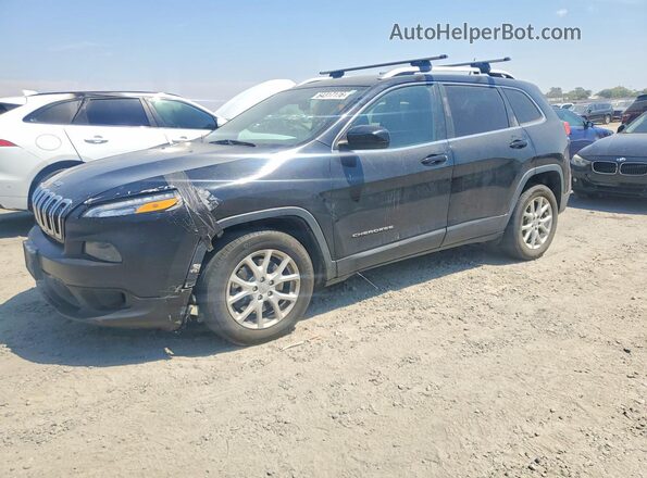 1C4PJLCBXHW643345 2017 JEEP CHEROKEE Black Tył lewy