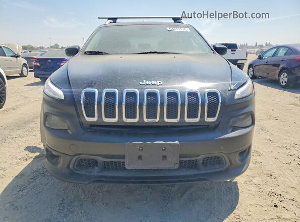 1C4PJLCBXHW643345 2017 JEEP CHEROKEE Black Widok z tyłu
