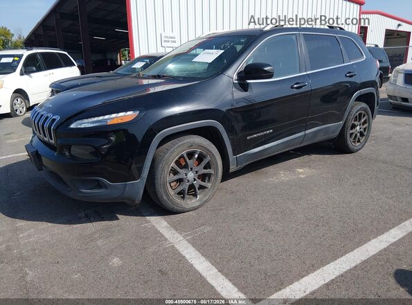 1C4PJLCBXJD566512 2018 JEEP CHEROKEE Черный Передняя левая четверть