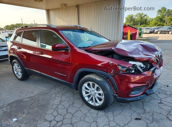 1C4PJLCBXKD110396 2019 JEEP CHEROKEE Красный Передняя правая четверть