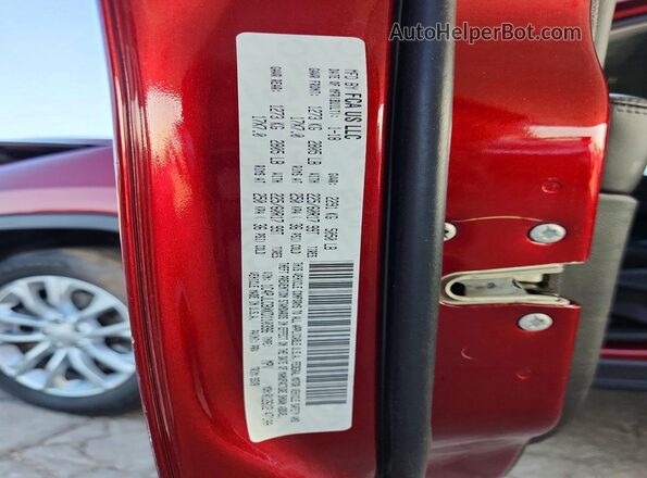 1C4PJLCBXKD110396 2019 JEEP CHEROKEE Красный Вид наклейки с VIN-кодом