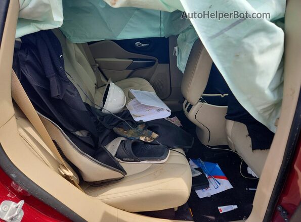 1C4PJLCBXKD241778 2019 JEEP CHEROKEE Burgundy Rear interior view