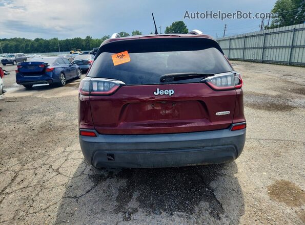 1C4PJLCBXKD241778 2019 JEEP CHEROKEE Burgundy Rear view