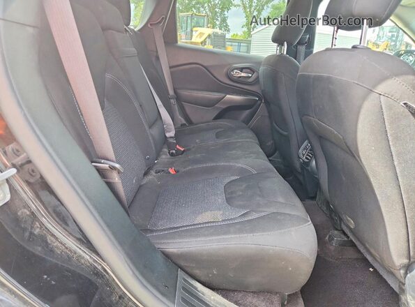 1C4PJLCBXKD262033 2019 JEEP CHEROKEE Black უკანა სავარძლების ხედი