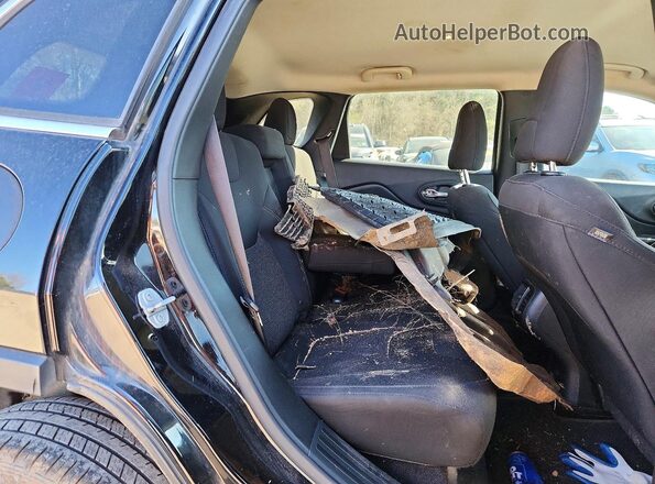 1C4PJLCBXKD264719 2019 JEEP CHEROKEE Black უკანა სალონის ხედი