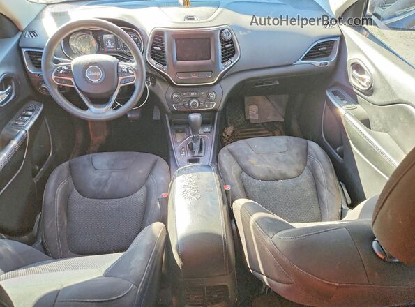 1C4PJLCBXKD264719 2019 JEEP CHEROKEE Black წინა პანელის ხედი