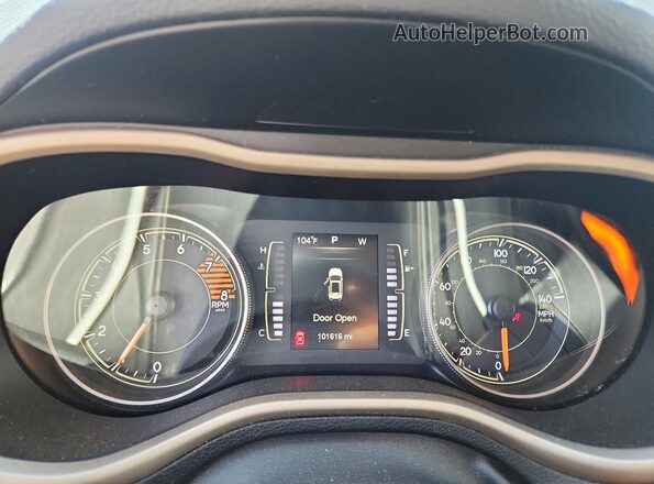 1C4PJLCS1GW362226 2016 JEEP CHEROKEE Black Սարքավորումների վահանակի տեսք