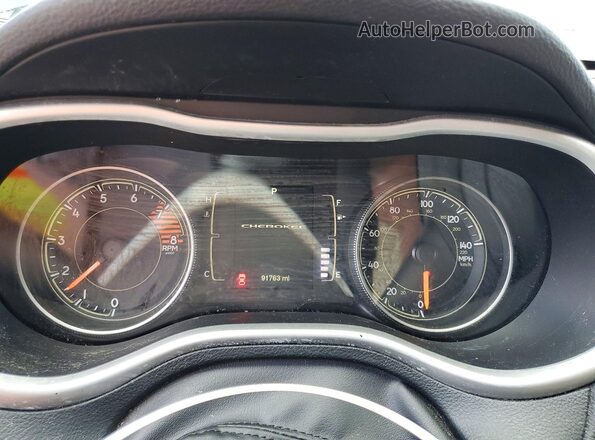 1C4PJLCS2GW207894 2016 JEEP CHEROKEE Black Widok zestawu wskaźników