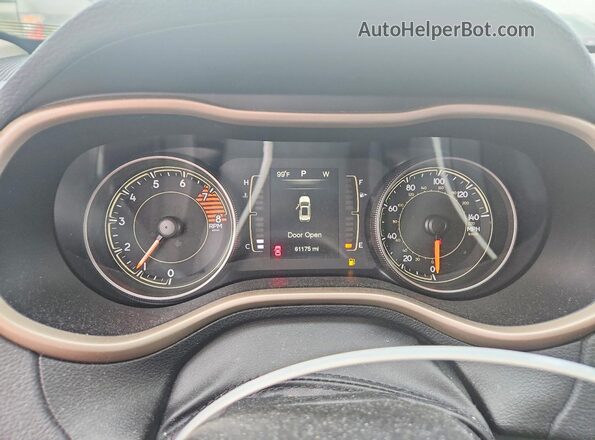1C4PJLCS2GW239504 2016 JEEP CHEROKEE Черный Вид щитка приборов