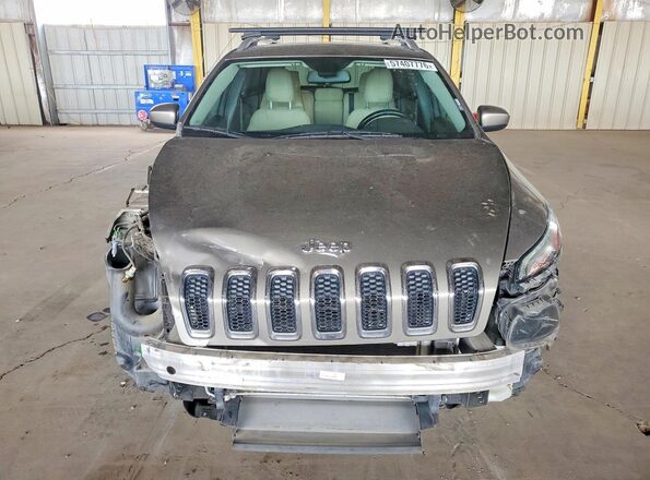 1C4PJLCS4HW663588 2017 JEEP CHEROKEE Brown წინა ხედი