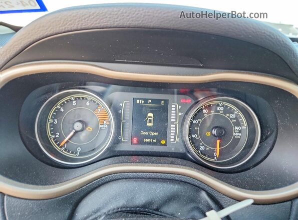 1C4PJLCS8HW574283 2017 JEEP CHEROKEE Gray Instrument cluster view