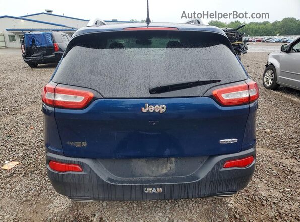 1C4PJLCX4JD584094 2018 JEEP CHEROKEE Blue უკანა ხედი