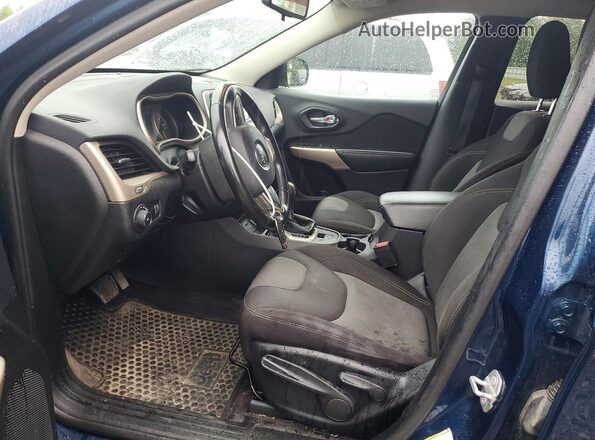 1C4PJLCX4JD584094 2018 JEEP CHEROKEE Blue წინა სალონის ხედი