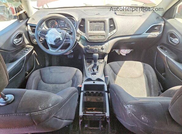 1C4PJLCX5KD143706 2019 JEEP CHEROKEE Burgundy Dashboard view