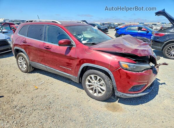 1C4PJLCX5KD143706 2019 JEEP CHEROKEE Burgundy Front right