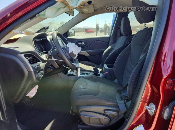 1C4PJLCX5KD143706 2019 JEEP CHEROKEE Burgundy Front interior view