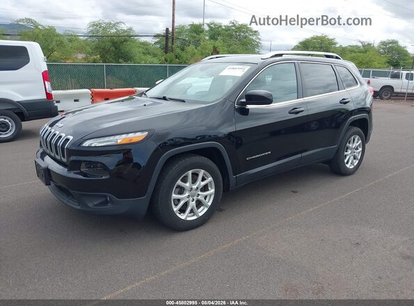1C4PJLCX6JD595131 2018 JEEP CHEROKEE Black Przód lewy