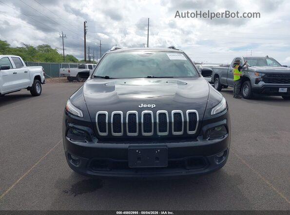 1C4PJLCX6JD595131 2018 JEEP CHEROKEE Black Widok zestawu wskaźników