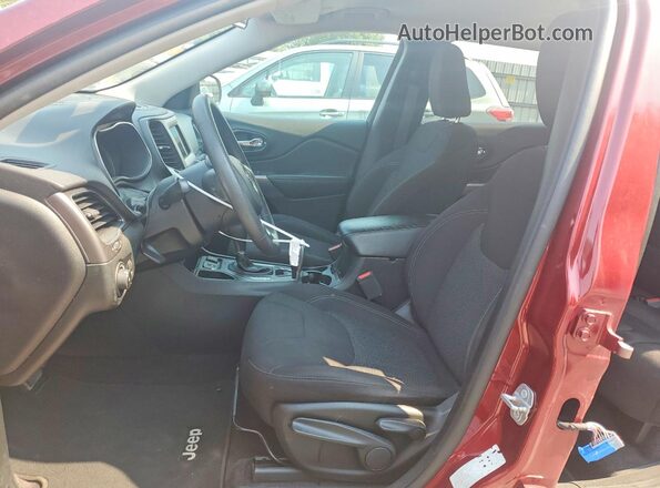 1C4PJLCX6KD111119 2019 JEEP CHEROKEE Red წინა სალონის ხედი