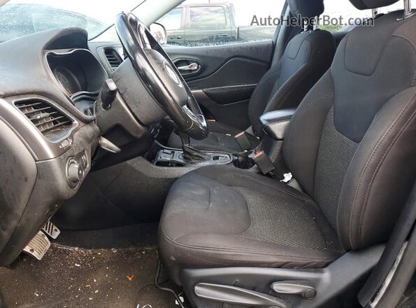 1C4PJLCX6KD285904 2019 JEEP CHEROKEE Black Widok wnętrza z przodu