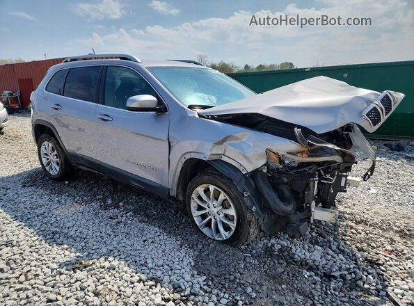 1C4PJLCX7KD286608 2019 JEEP CHEROKEE Серебряный Передняя правая четверть