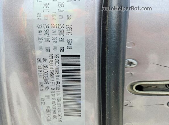 1C4PJLCX7KD286608 2019 JEEP CHEROKEE Серебряный Вид наклейки с VIN-кодом