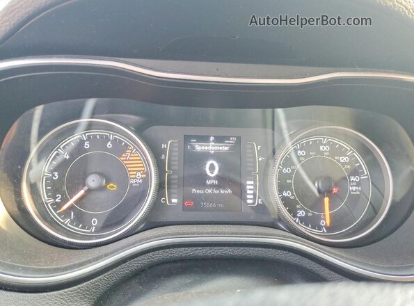 1C4PJLCX9KD284875 2019 JEEP CHEROKEE Black Вид щитка приладів