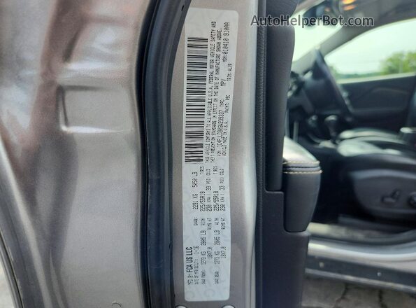 1C4PJLDB0GW239337 2016 JEEP CHEROKEE Silver Вид наклейки з VIN-кодом