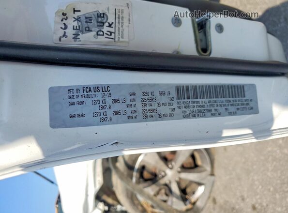 1C4PJLDB0LD577004 2020 JEEP CHEROKEE White VIN կոդի պիտակի տեսք
