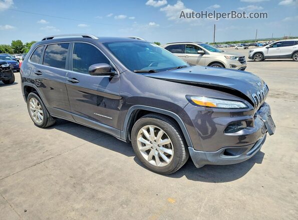 1C4PJLDB2HW522646 2017 JEEP CHEROKEE Серый Передняя правая четверть