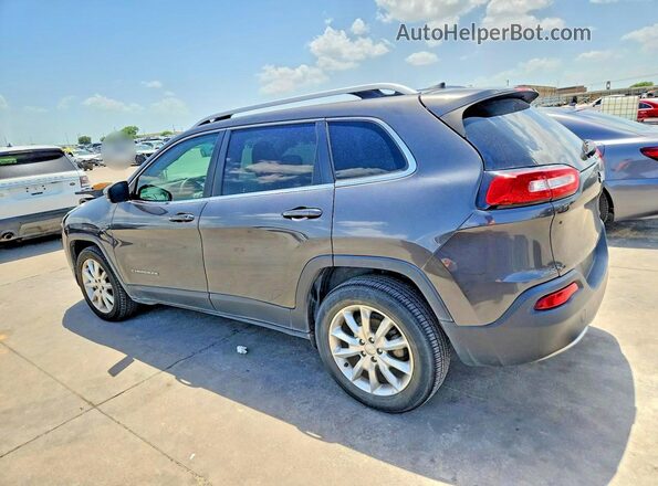 1C4PJLDB2HW522646 2017 JEEP CHEROKEE Серый Задняя левая четверть