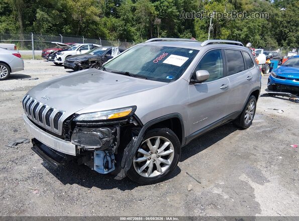 1C4PJLDB2JD531705 2018 JEEP CHEROKEE Gray წინა მარცხენა ხედი სამი მეოთხედიდან